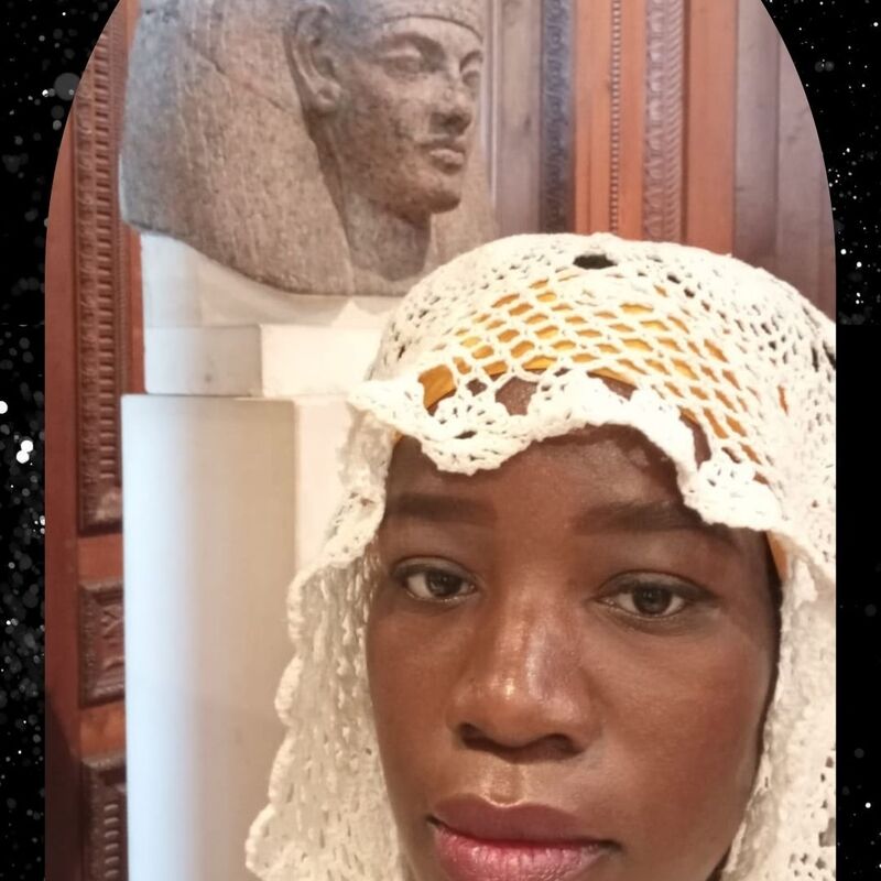 Princess Akosua at the Louvre