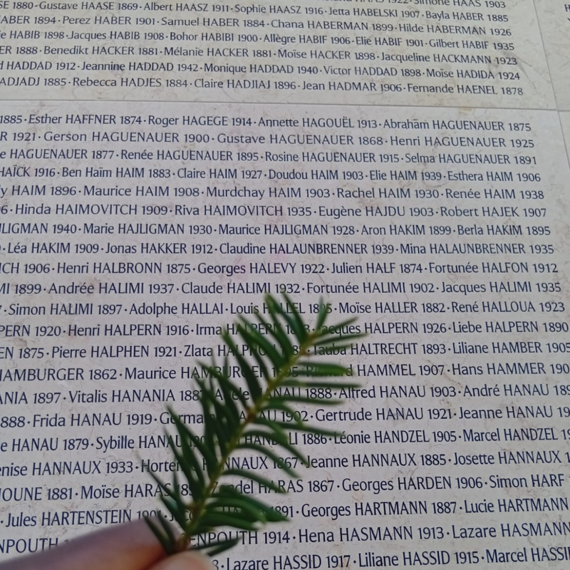 Princess Akosua honouring her ancestos after Hazkarah 2025 at Mémorial de la Shoah, Paris